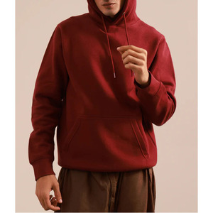 Sweat à capuche décontracté pour hommes de haute qualité 100% coton mélangé pour l'hiver - Product Image 1
