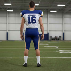 Ensemble de maillots d'uniforme de football américain respirant pour équipes jeunes, vierge pour sublimation, en twill, vente en gros, 2026 - Product Image 4