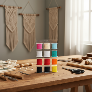 Hilo de macramé Ilan de 1 mm, 100 m aprox., colores mixtos para manualidades - Product Image 2