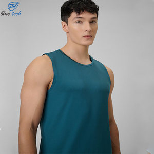 Custom Men Plus Size 2-Piece Gym Fitness Tank Top and Training Shorts Workout Set Breathable Quick Dry Front Plaid Pattern - Product Image 4