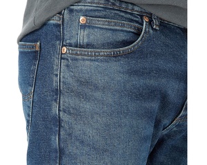 กางเกงยีนส์ขาตรงระบายอากาศของผู้ชายมีสไตล์สำหรับฤดูร้อนกางเกงผ้ายีนส์พิมพ์ลายสูงเป็นมิตรกับสิ่งแวดล้อม - Product Image 4