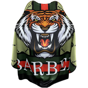 Capa de Barbero Profesional Personalizada, con Cierre de Botones, Resistente al Agua, Diseño Impreso en Poliéster, para Peluquería - Product Image 6