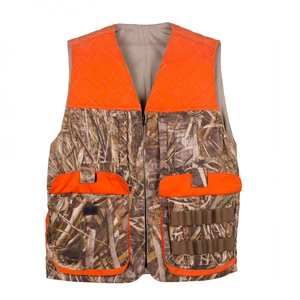 Gilet de chasse d'été personnalisé unisexe sans manches, imprimé chasse, respirant, en polyester, coupe performante - Product Image 5
