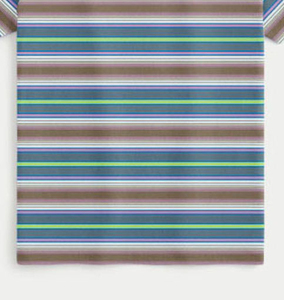 เสื้อยืดแขนสั้นคอกลมลายทางสำหรับผู้ชาย ทรงปกติ ดีไซน์ลำลอง - Product Image 2