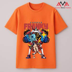 Camiseta Ecológica Estampada (Estampado Gráfico) para Mujer, Cuello Redondo, Manga Corta, Corte Regular, 95% Algodón, Tejido de Punto, Primavera/Verano, Naranja - Product Image 6