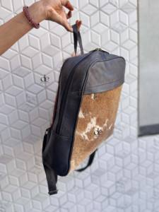 Mochila de Cuero Vacuno Auténtico, Estilo Occidental, Mochilas Escolares Unisex, Bolsas Multiusos, Producto al por Mayor - Product Image 2