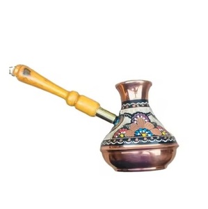 Cafetera Turca Tradicional de Cobre al por Mayor, Hecha a Mano con Asa de Metal Resistente para Cafés Turcos, Árabes y Griegos - Product Image 4