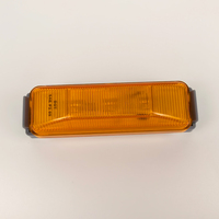 Feu de gabarit latéral étanche à lentille PC, 3 LED (rouge, ambre, blanc), rectangulaire 4 pouces, robuste pour remorques