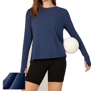 Polyester/Nylon Women BJJ Rash Guard Anti-UV Breathable Custom <b>Print</b> Long Sleeve Grappling Top Compression Tee Bulk - Product Image 1