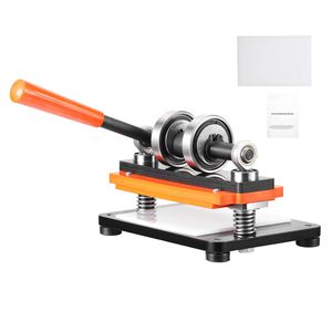 Macchina da taglio per pelle 7.1 x 3.9 con piastra per goffratura, fustellatrice manuale, corsa di pressione 0.47, doppio albero di guida per taglio pelle - Product Image 1
