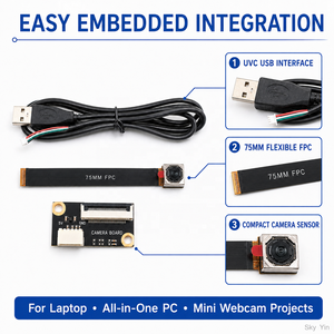 Módulo <span class=keywords><strong>de</strong></span> Cámara UVC OV5693 <span class=keywords><strong>de</strong></span> 5MP FYX Stock, 30FPS, Enfoque Automático/Fijo, Mini Cámara Web USB para Laptop, PC Todo en Uno, Visión Integrada - Product Image 3