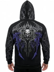 Sweat-shirt à capuche surdimensionné vintage premium délavé à l'acide, lourd, pour homme, streetwear, logo personnalisé, 100% coton - Product Image 1