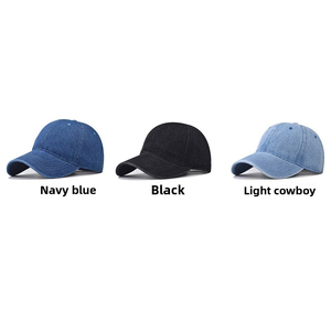 Baseball Trucker <b>Cap</b> Foam Denim Adjustable Breathable <b>Waterproof</b> Distressed Unisex Low MOQ High Quality Denim <b>Cap</b> - Product Image 2