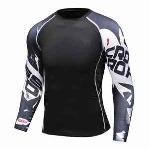 Camiseta de Manga Larga Rash Guard, Talla y Diseños Personalizados para Hombre, Ropa Deportiva con Estampado por Sublimación, Camiseta Deportiva Cómoda - Product Image 4