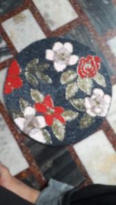 Mantel Individual Ovalado de 14-15 Pulgadas Hecho a Mano con Cuentas, Técnica de Jacquard de Algodón Bordado, Antideslizante, Lavable, Ecológico para el Hogar - Product Image 5