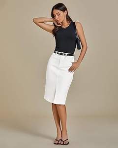 กระโปรงยีนส์ผู้หญิงสไตล์นักศึกษา สีพื้น กระโปรงพลีทสั้น ผ้าฝ้าย ชุดเดรสยีนส์ เสื้อผ้าสไตล์ตะวันตก กระโปรงผู้หญิง - Product Image 6