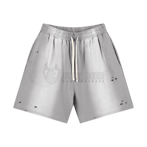 Shorts unisexes streetwear, coupe ample et décontractée, en coton, tendance été, pour hommes et femmes - Product Image 5