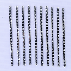 ALPS Plaques vétérinaires à verrouillage de sécurité 2,7 mm, 30 trous, lot de 10 pièces, en acier inoxydable - Product Image 1