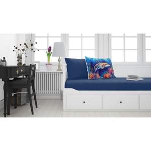 ปลอกหมอนอิงตกแต่งลายปลาโลมาแบบมาตรฐานน้ำหนักเบาและนุ่มมากดูแลง่าย - Product Image 2