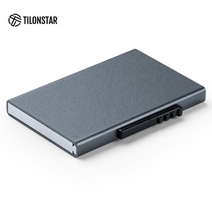 TILONSTAR TWM107 Wholesale Gift Slim Portefeuille Homme RFID Aluminum Pop Up Credit <b>Card</b> <b>Holders</b> For Mens - Product Image 2
