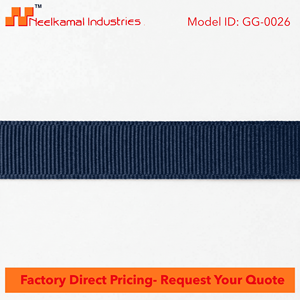 ริบบิ้นโกรเกรนสีน้ำเงินกรมท่าขนาด 3 มม. จากนีลคามัล อินดัสทรีส์ สำหรับงานเย็บปักถักร้อย งานห่อของขวัญ และบรรจุภัณฑ์ - Product Image 4