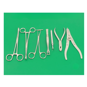 Kit d'instruments de piercing corporel de qualité supérieure, 7 pièces, outils, pinces, instruments chirurgicaux, ensemble d'instruments approuvé CE ISO13485 - Product Image 2