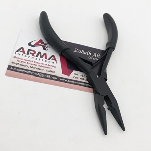 High Quality Professional Surgical Grade Stainless Steel Flat Nose Pliers for Hair Extension <b>Tape</b> Pressing Hair Extension Tools - Product Image 3