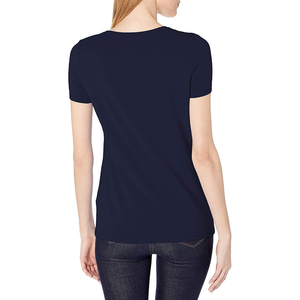 Ropa de Mujer al por Mayor Personalizada, Nueva Camiseta de Verano de Cuello Redondo y Color Sólido, Top de Jersey Estampado para Todas las Temporadas - Product Image 2