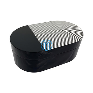 Boîte cadeau élégante en laque, fabriquée à la main au Vietnam, boîte de rangement pour la décoration de la maison, boîte artisanale décorative de luxe, vente en gros d'usine - Product Image 1
