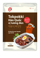 O'food Gâteau de riz coréen instantané Tokpokki - Sauce aux haricots noirs Jjajang 140g (non piquant) |   Vente en gros