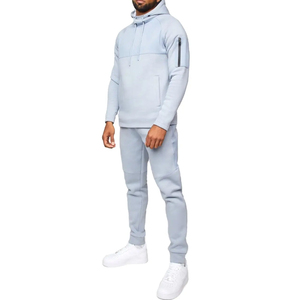 Conjuntos Deportivos de Algodón Extra Grandes de Alta Calidad, con Logotipo Personalizado, Sudadera con Capucha, Dos Piezas, para Gimnasio y Fitness, para Hombre - Product Image 1