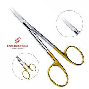 กรรไกรตัดกระจกตา ทังสเตนคาร์ไบด์ แบบหยัก สำหรับผ่าตัด ทำจากสแตนเลสสตีล ความแม่นยำสูง ตัดละเอียด เครื่องมือจักษุแพทย์ - Product Image 1