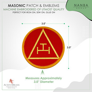 Écusson brodé thermocollant Triple Tau de l'Arche Royale Maçonnique, tailles 2 ou 3 pouces, pour vestes, insignes ou chapeaux - Product Image 4