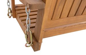 2-Seater Acacia <b>Wood</b> Hanging <b>Swing</b> Chair | Modern Outdoor Patio Bench | Vietnam Manufacturer - Product Image 4