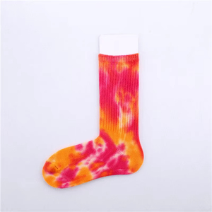 Chaussettes Tie-Dye Colorées 100% Coton Tendance et de Haute Qualité, Design et Logo Personnalisés, Vente en Gros, Prix Compétitifs 2026 - Product Image 4