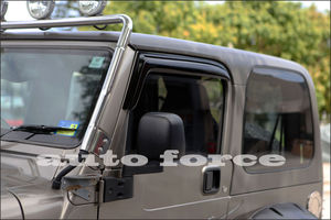 Window Visor,Door Visor Window Deflector Vent Visor for Wrangler 2dr 97~06 Wrangler 2dr 87~95 - Product Image 2