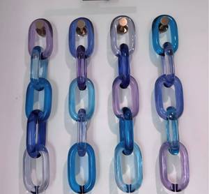 Matte & Polish Colorful <b>Large</b> Transparent Eco-Friendly Resin Handmade Chain Links <b>Wall</b> Hanging <b>Decor</b> DIY Projects - Product Image 4
