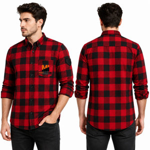 Warm Soft Flannel <b>Shirt</b> Featuring Stylish Plaid Design Timeless Flannel <b>Shirt</b> With Comfortable Daily Wear Fit - Product Image 6