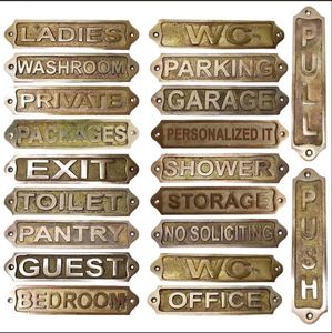 Rustic Metal <b>Wall</b> Mounted Signs with Raised <b>Lettering</b> Decorative Marker Industrial Style Door Sign for Home Office Hotel Shop - Product Image 5