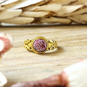 Anillos de Turquesa de Diseño Moderno, Joyería Boho de Latón para Mujer, Chapado en Oro de 18k, Diseño de Banda Vintage con Filigrana para Venta al por Mayor/OEM/ODM - Product Image 1