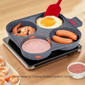 Padella per Omelette con Coperchio per Pancake, Hamburger e Sandwich, Padella Resistente per Colazione - Product Image 5