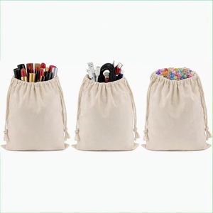 Pochette Cadeau en Coton Naturel Mousseline avec Cordon, Écologique et Recyclable, pour Bijoux, Emballage, Rangement, Sachet Personnalisable avec Impression Sérigraphique - Product Image 3