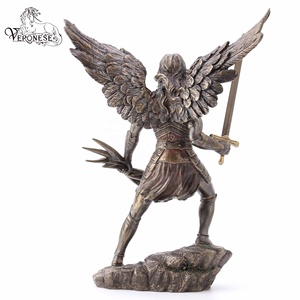 Figura de Resina del Arcángel San Remiel de Verona, Decoración Religiosa para el Hogar con Elegante Diseño de Lujo Pintado a Mano - Product Image 4
