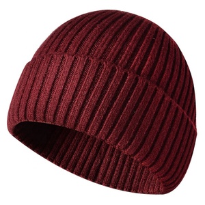 Gorro de Punto Unisex de Color Sólido, 100% Algodón, Cálido para Invierno, Casual, Ajustable para Adultos, con Impresión Personalizada, para Uso Diario y Fitness - Product Image 3
