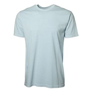 T-shirt pour homme bleu clair, col rond, manches courtes, coton doux, décontracté, basique, léger, respirant, à porter tous les jours en été - Product Image 1