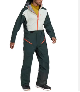 ชุดจั๊มสูทกันน้ำสำหรับผู้ชายสำหรับเล่นสกีและสโนว์บอร์ดในฤดูหนาว พร้อมฮู้ด ซิปปิด ผ้าซับใน Polartec กันลมและให้ความอบอุ่น เหมาะสำหรับกีฬาบนหิมะ - Product Image 2