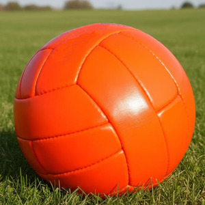 Ballon de football rétro orange en gros, panneaux cousus classiques, style cuir vintage, équipement sportif d'extérieur à vendre - Product Image 6