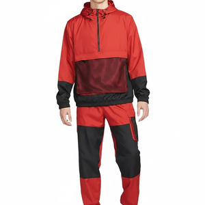 Men's <b>White</b> Hooded Tracksuit Set Full Sleeve Breathable Sporty Lightweight Two-Piece Design Autumn Wear Printed Plus Size - Product Image 6