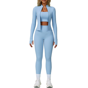 High Quality <b>Women</b> Yoga Wear New Design Gym Bra <b>Leggings</b> Custom Made Comfortable Solid Pattern Yoga Set For <b>Women</b> - Product Image 1