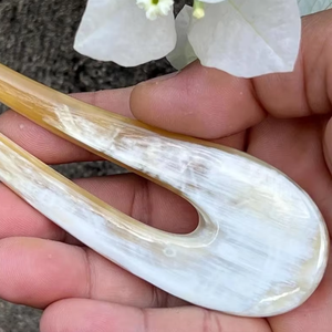 Pasador de Pelo de Cuerno de Búfalo de Primera Calidad, Accesorios para el Cabello, Precio Competitivo, Pasador de Pelo de Cuerno de Búfalo Natural a Bajo Precio - Product Image 1